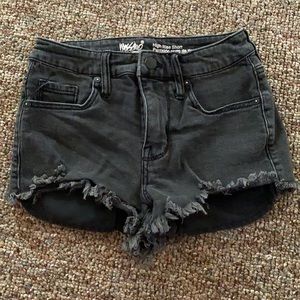 Mossimo denim black high rise shorts